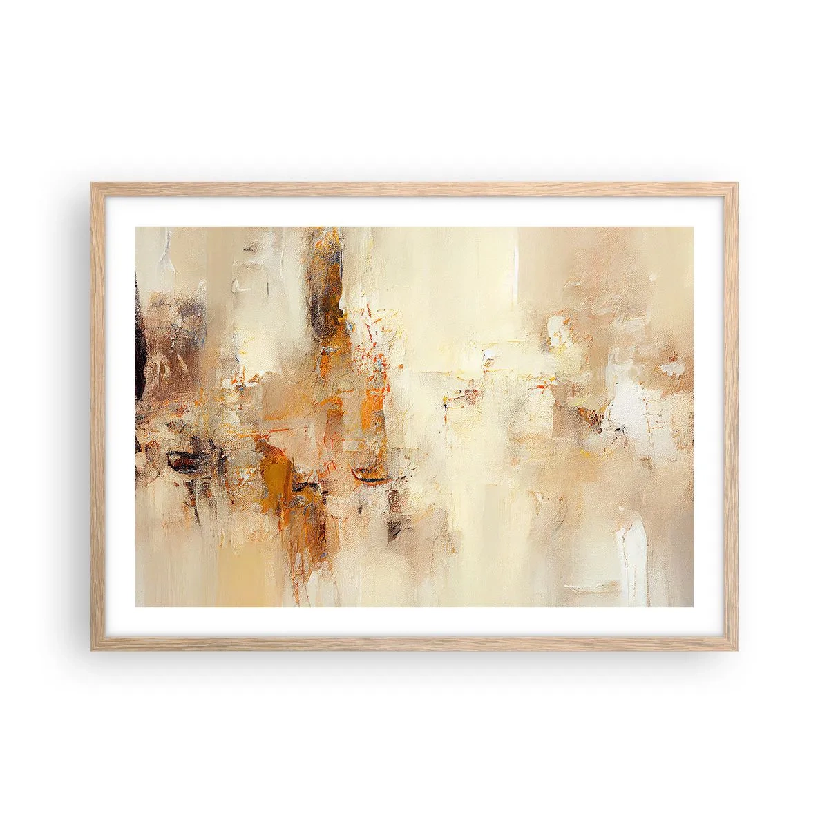 Poster in cornice rovere chiaro - L'anima dell'ambra - 70x50 cm