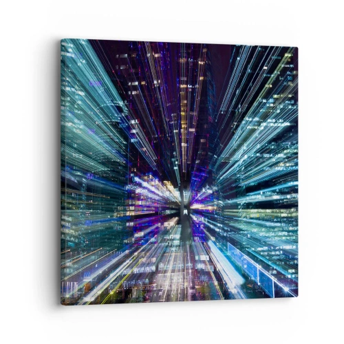 Quadro su tela - Stampe su Tela - Passaggio nell'iperspazio - 30x30 cm
