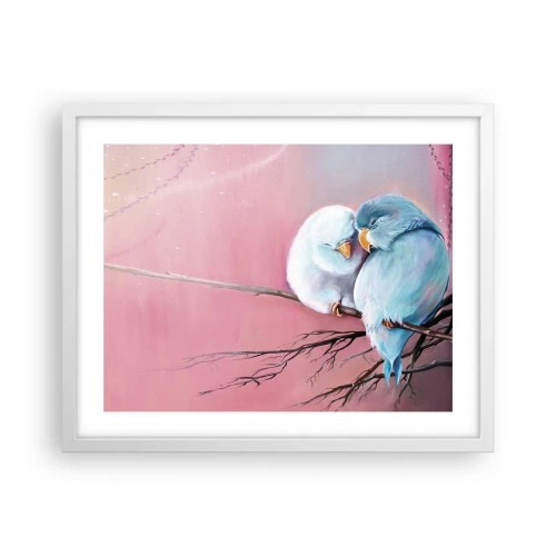 Poster in cornice bianca - Che cosa aggiungere? - 50x40 cm