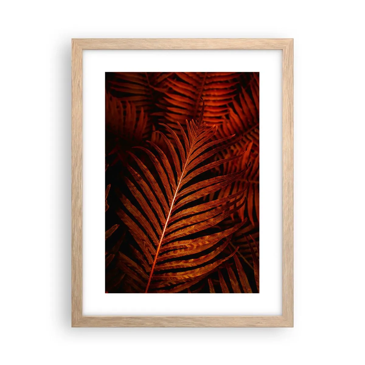 Poster in cornice rovere chiaro - Il calore della vita - 30x40 cm