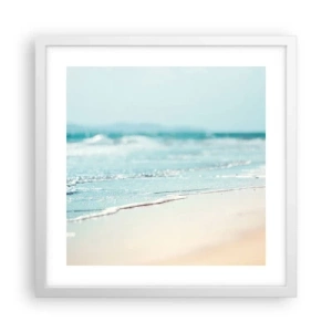 Poster in cornice bianca - Calore e rumore - 40x40 cm