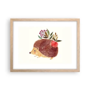 Poster in cornice rovere chiaro - E mi vuoi già bene - 40x30 cm