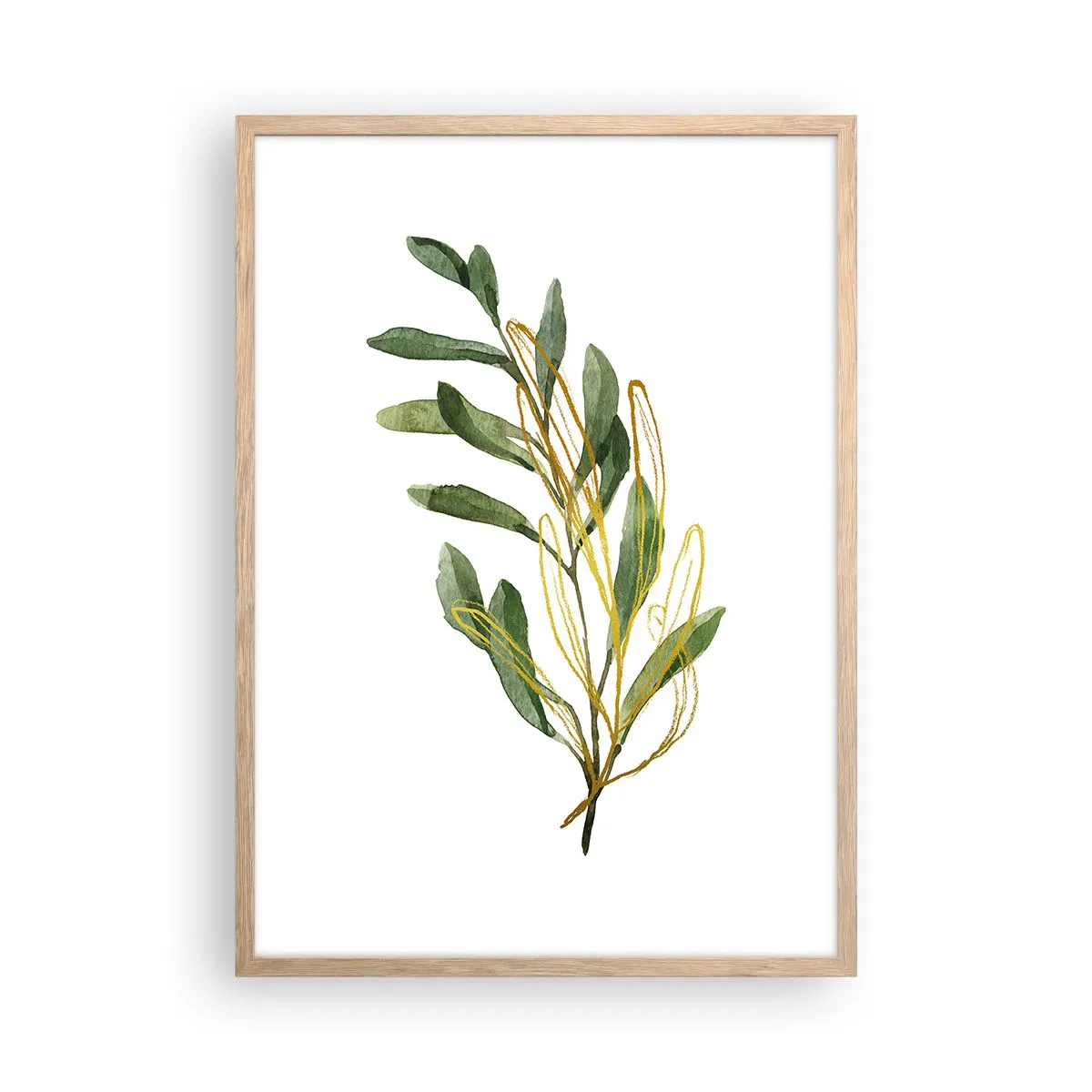 Poster in cornice rovere chiaro - Tutto ciò che è buono - 50x70 cm