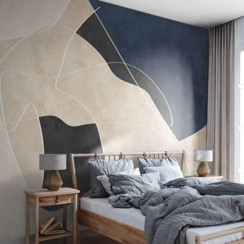 Fotomurali Premium Canvas - Composizione astratta: il contrasto dei colori - Moderno, Astrazione, Pezzo - 250x175 cm