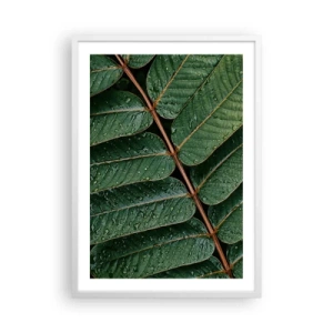 Poster in cornice bianca - Al ritmo verde - 50x70 cm