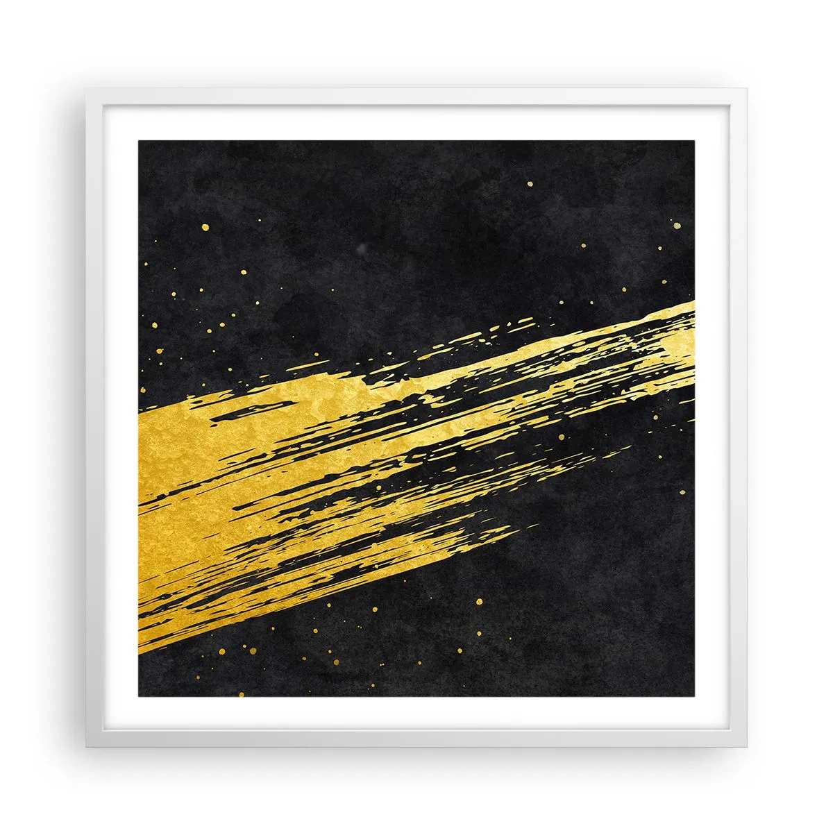 Poster in cornice bianca - Salto nell'iperspazio - 60x60 cm