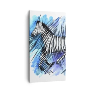 Quadro su tela - Stampe su Tela - Nascosta nelle strisce - 45x80 cm