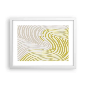 Poster in cornice bianca - Composizione con lieve deflessione - 40x30 cm