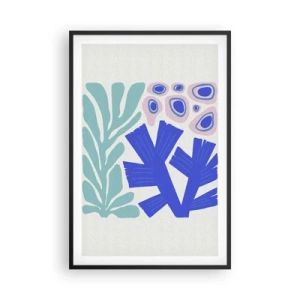 Poster in cornice nera - Giardino sotto il mare - 61x91 cm