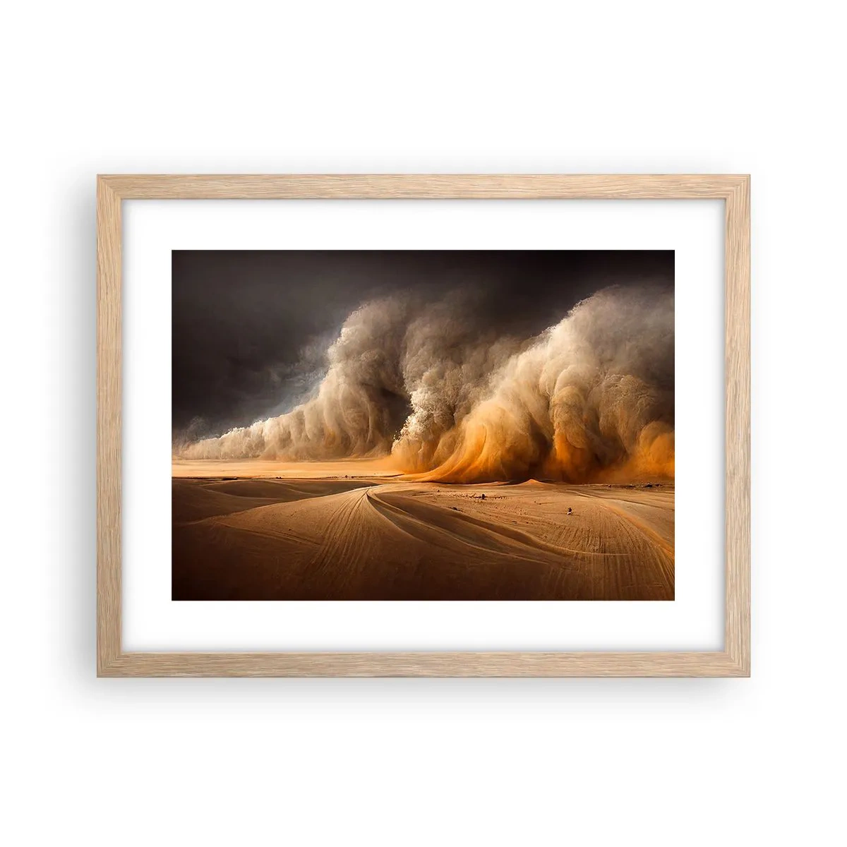 Poster in cornice rovere chiaro - L'ira del deserto - 40x30 cm