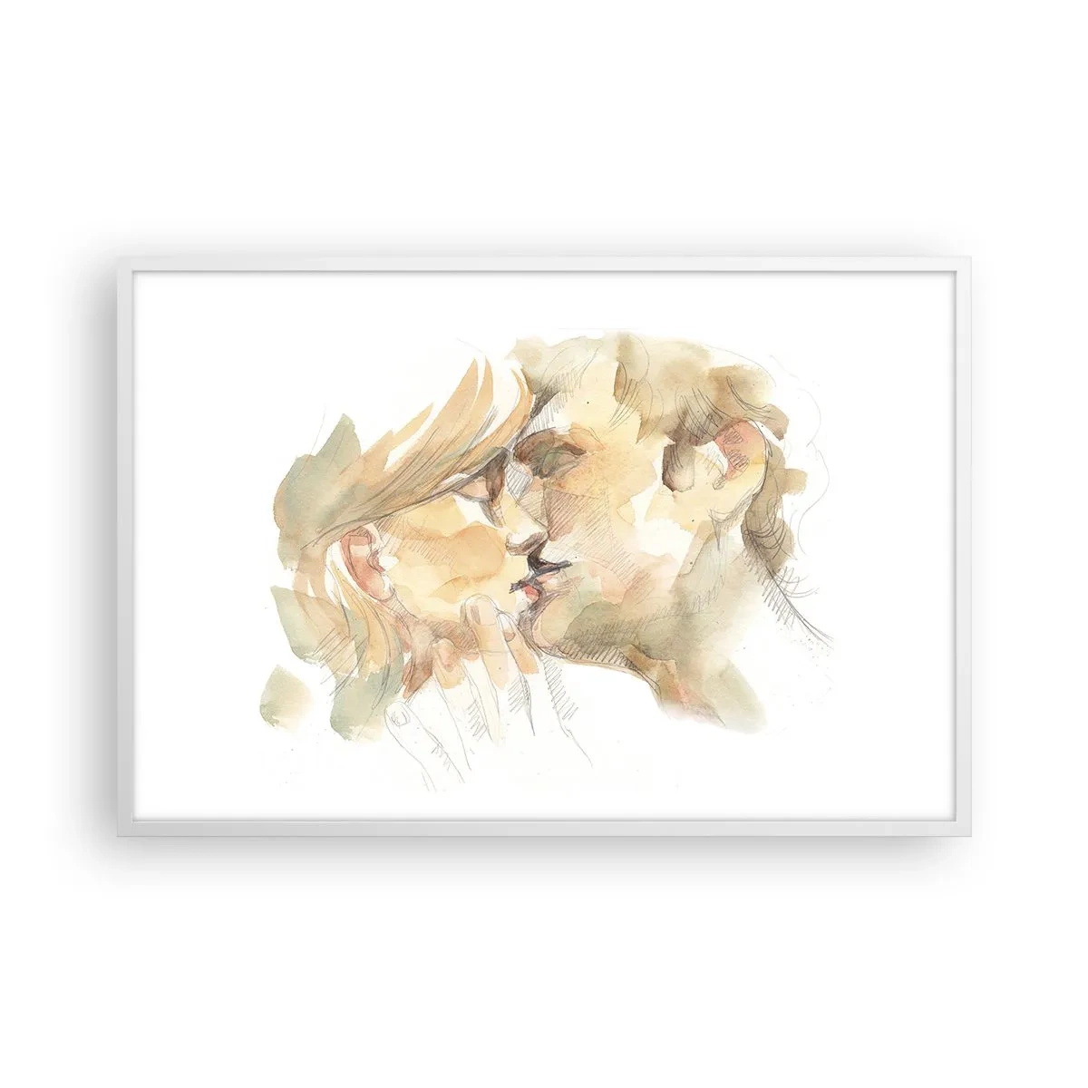Poster in cornice bianca - Sarà l'anima gemella? - 91x61 cm