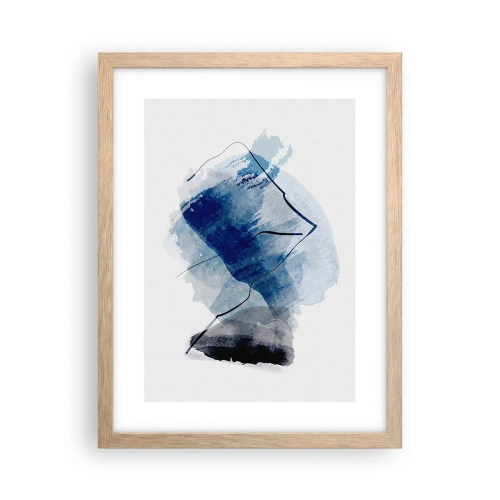 Poster in cornice rovere chiaro - Monte di ghiaccio - 30x40 cm