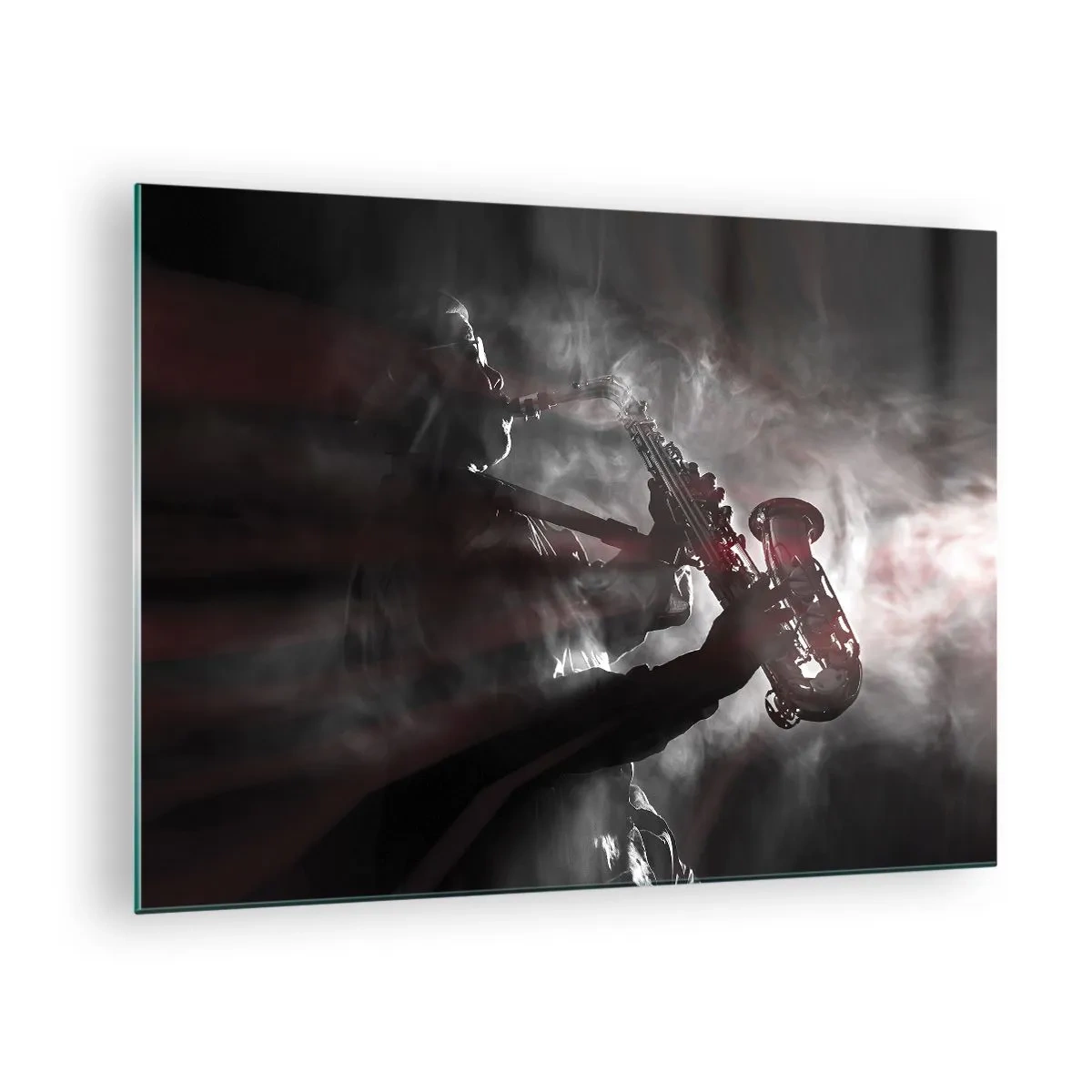 Quadro su vetro - Nei fumi del jazz - 70x50 cm