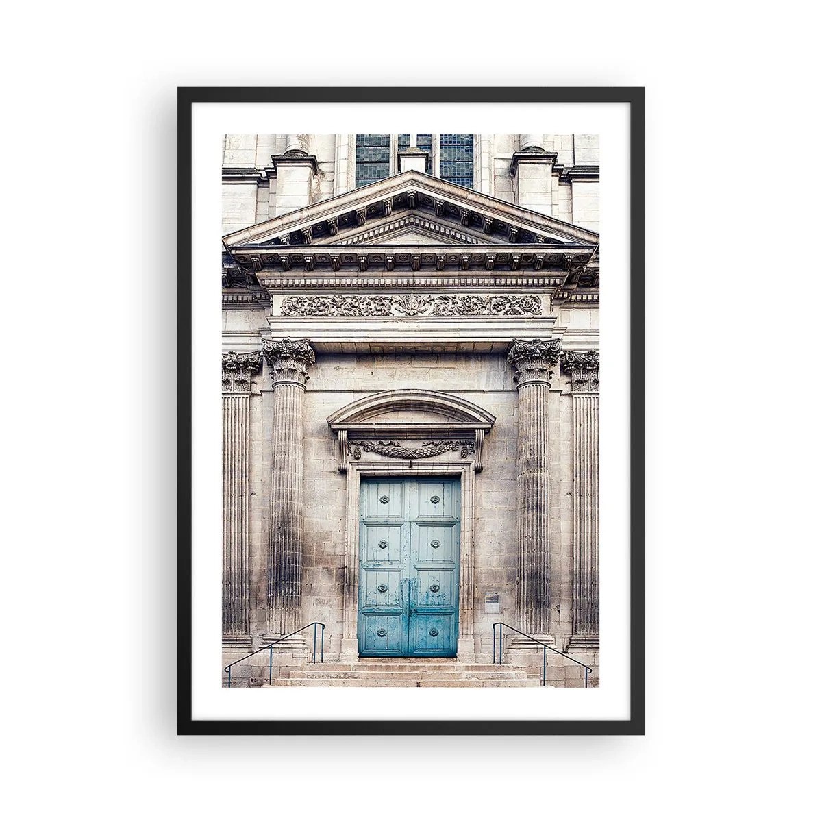 Poster in cornice nera - La porta del mondo dello spirito - 50x70 cm