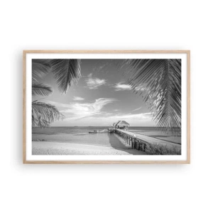 Poster in cornice rovere chiaro - Un ricordo o un sogno? - 91x61 cm