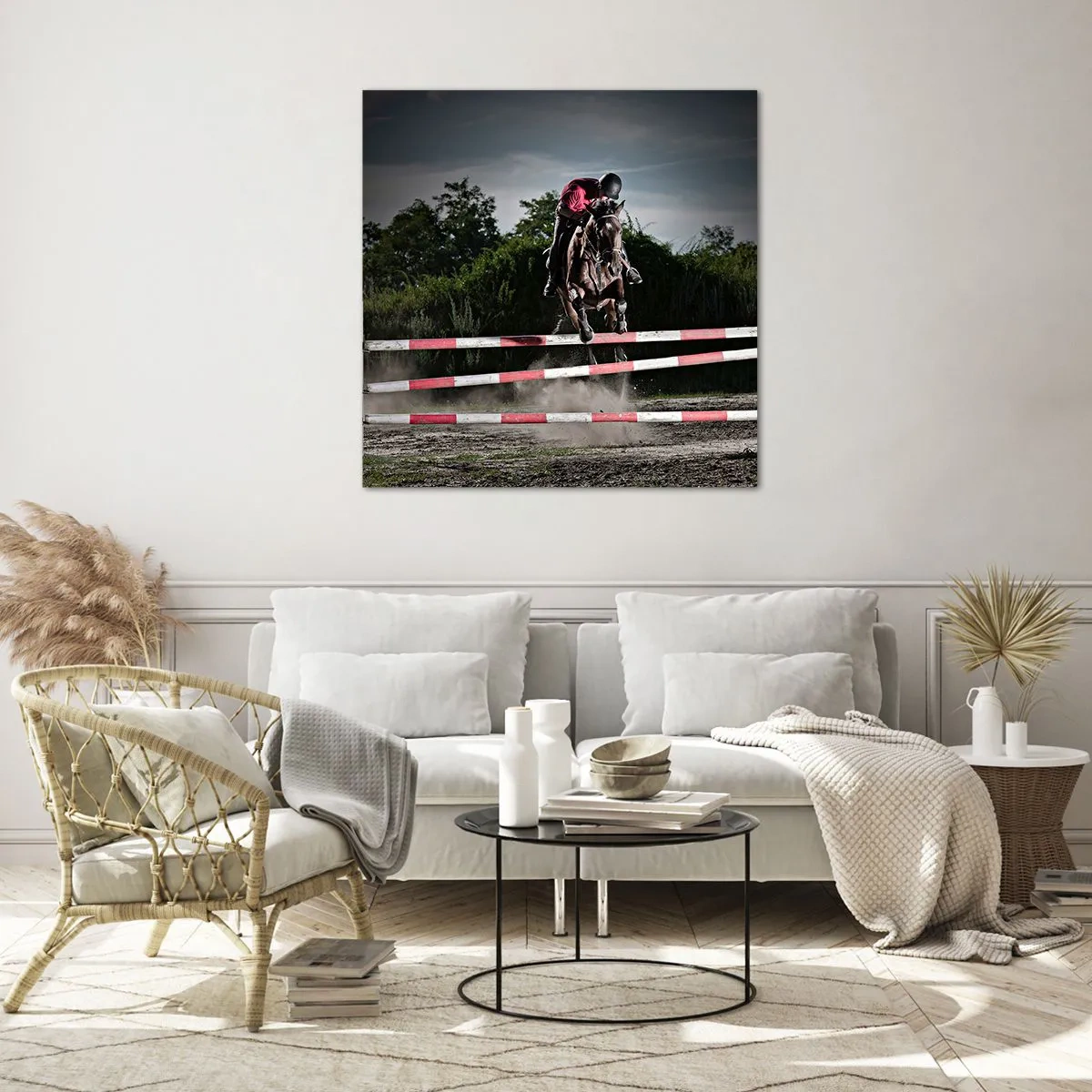 Quadro su vetro - Insieme fino alla vittoria - 30x30 cm