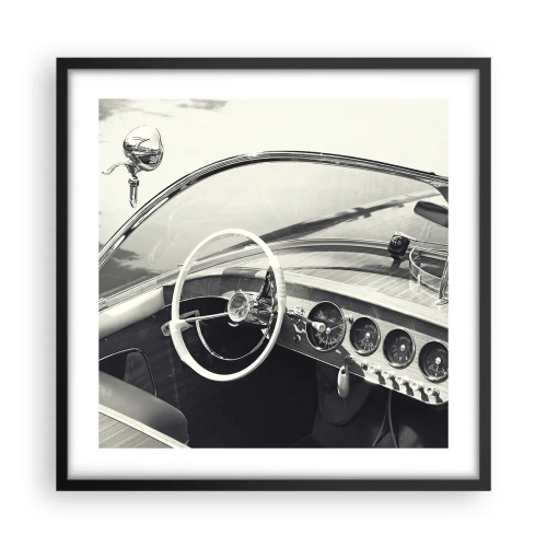 Poster in cornice nera - Il ricco e il povero - 50x50 cm