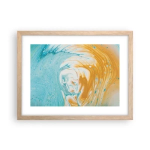 Poster in cornice rovere chiaro - Vortice pastello - 40x30 cm