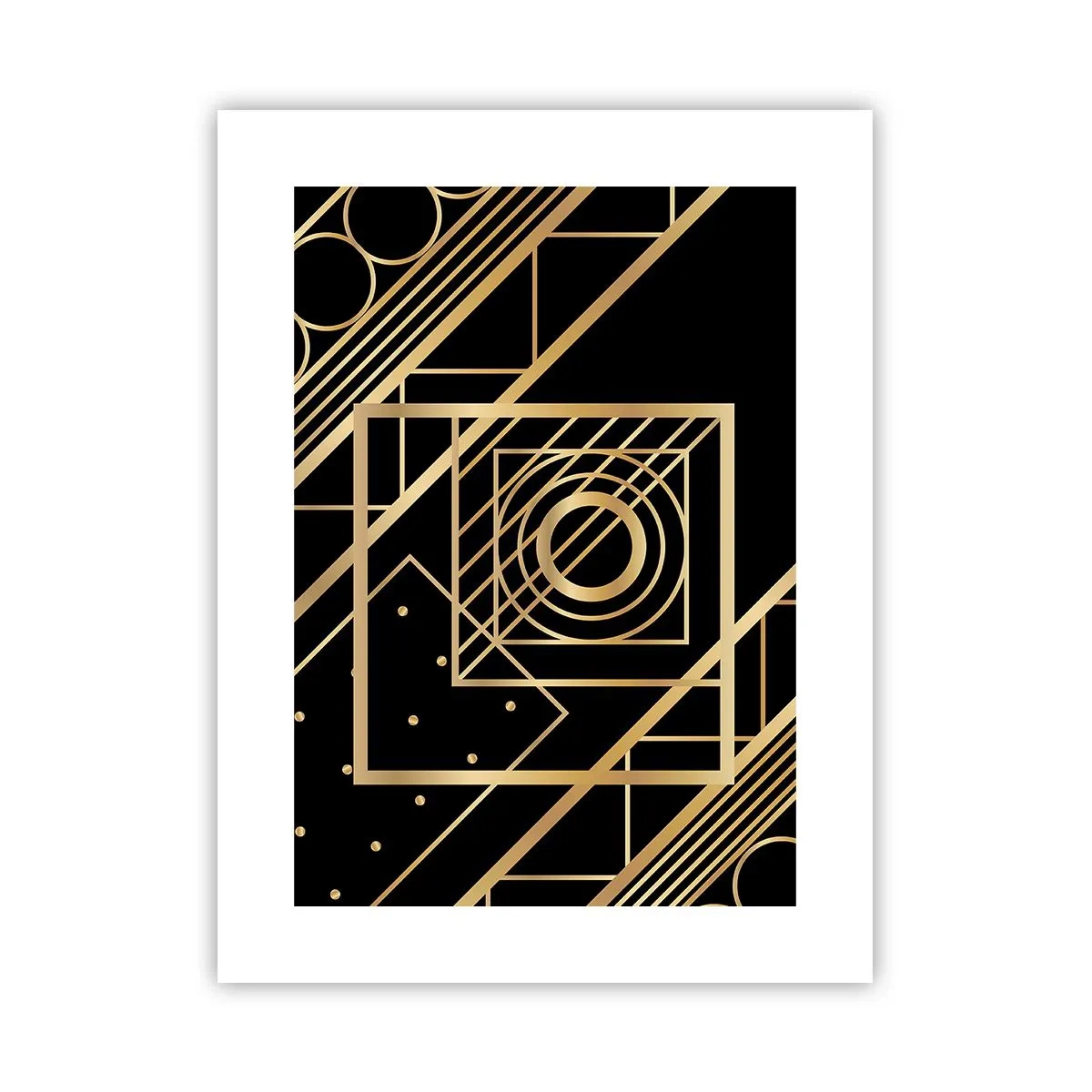 Poster - Geometria dorata - 30x40 cm
