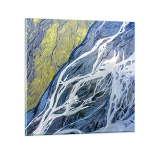 Quadro su vetro - Le pitture rupestri della natura - 30x30 cm