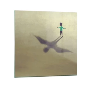 Quadro su vetro - Eroe del futuro - 70x70 cm