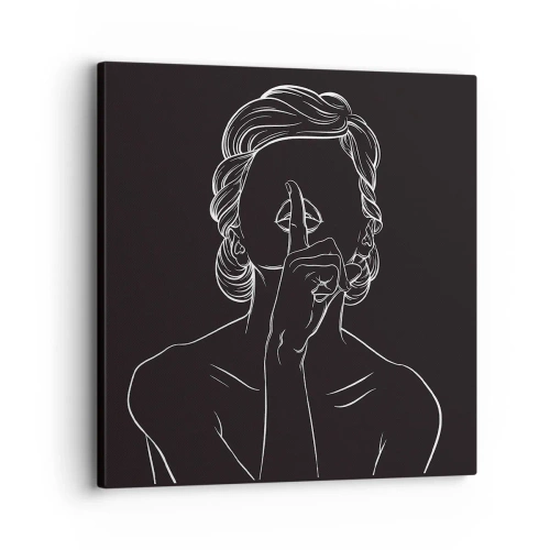 Quadro su tela - Stampe su Tela - Il bello emerge nel silenzio - 30x30 cm