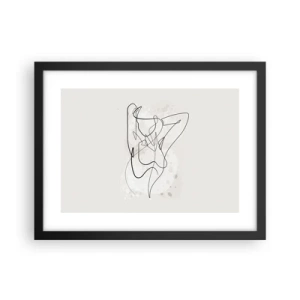 Poster in cornice nera - L'arte della seduzione - 40x30 cm