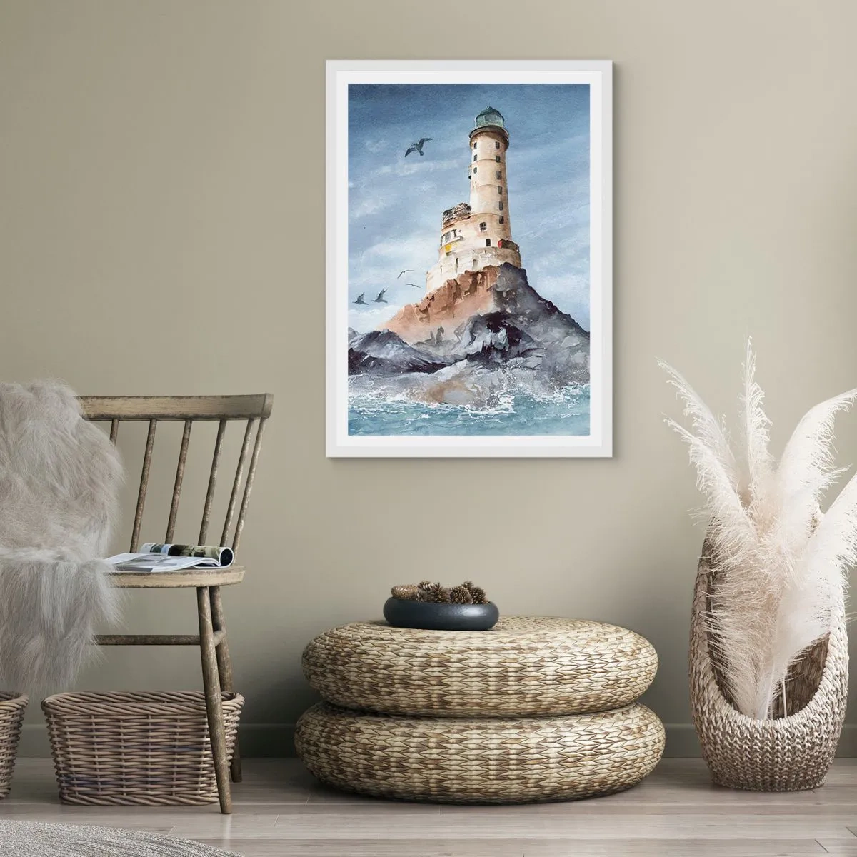 Poster in cornice bianca - Invincibile - 70x100 cm