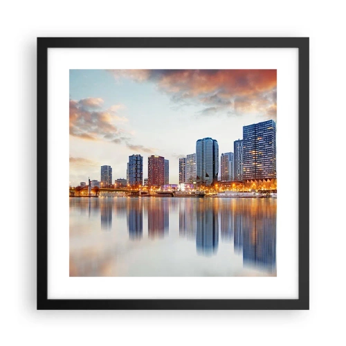 Poster in cornice nera - La pace monumentale di Parigi - 40x40 cm