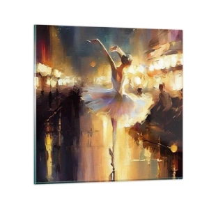 Quadro su vetro - Miracolo nella strada - 70x70 cm