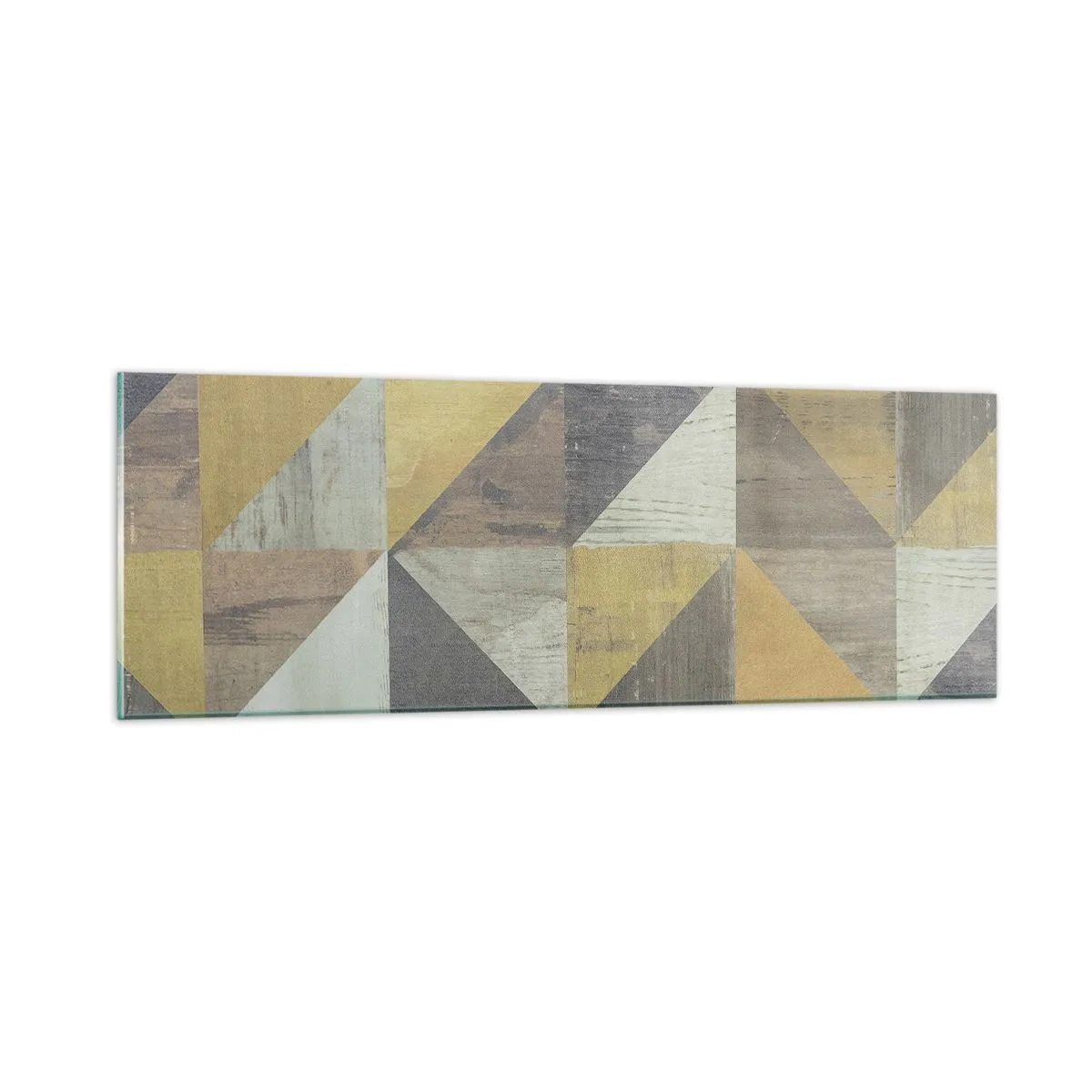 Quadro su vetro - Secondo i triangoli - 90x30 cm