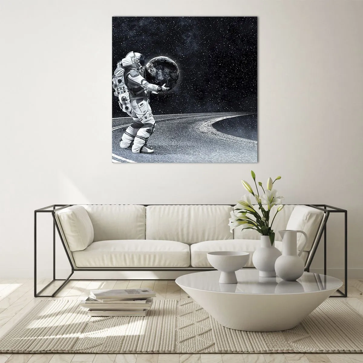 Quadro su vetro - Sulla Via Lattea - 60x60 cm