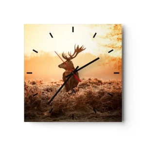 Orologio da parete - Orologio in Vetro - Il signore sulle sue terre - 40x40 cm