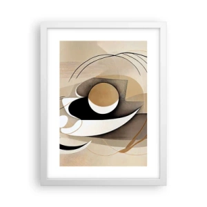 Poster in cornice bianca - Composizione: l'essenza delle cose - 30x40 cm