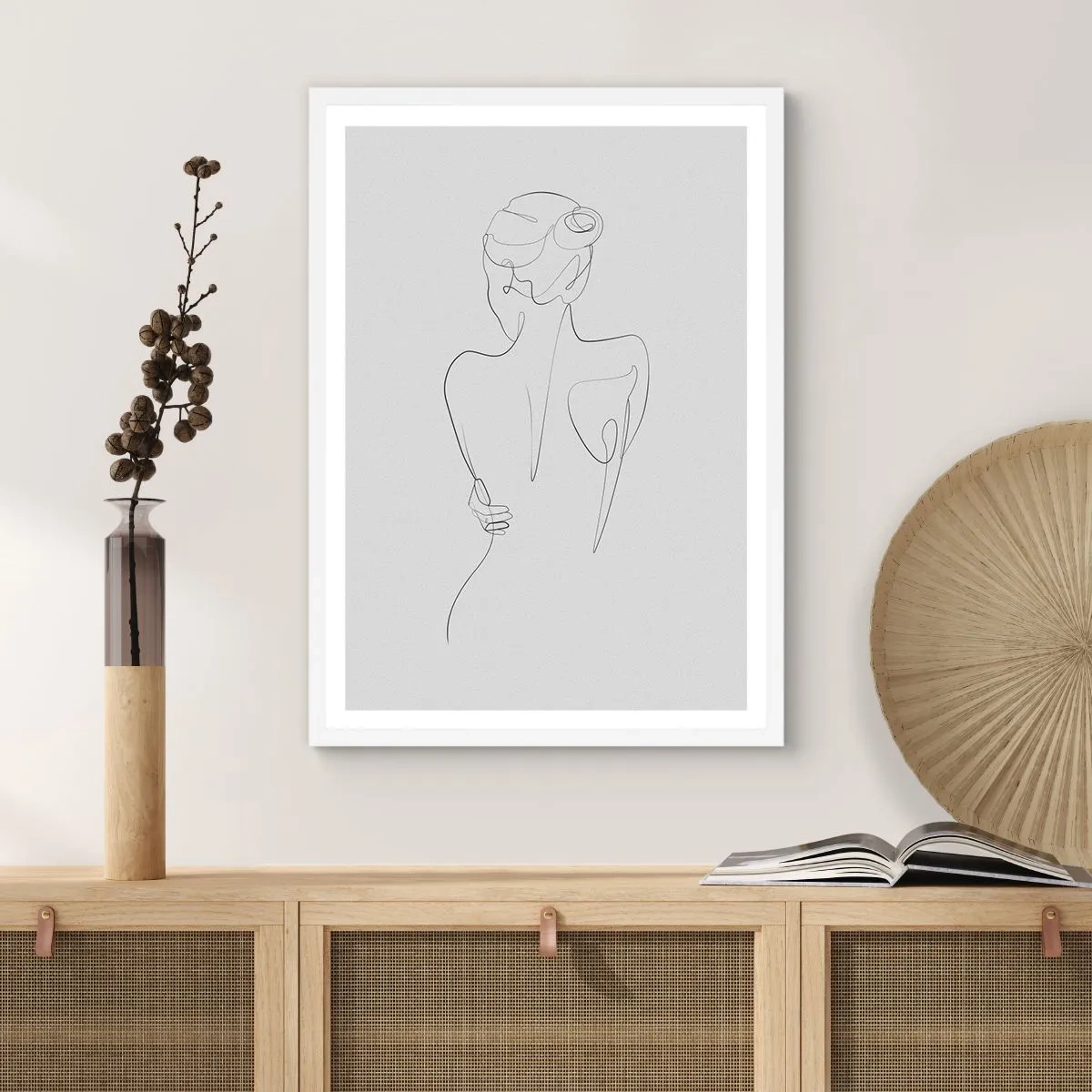Poster in cornice bianca - La musica del corpo - 70x100 cm