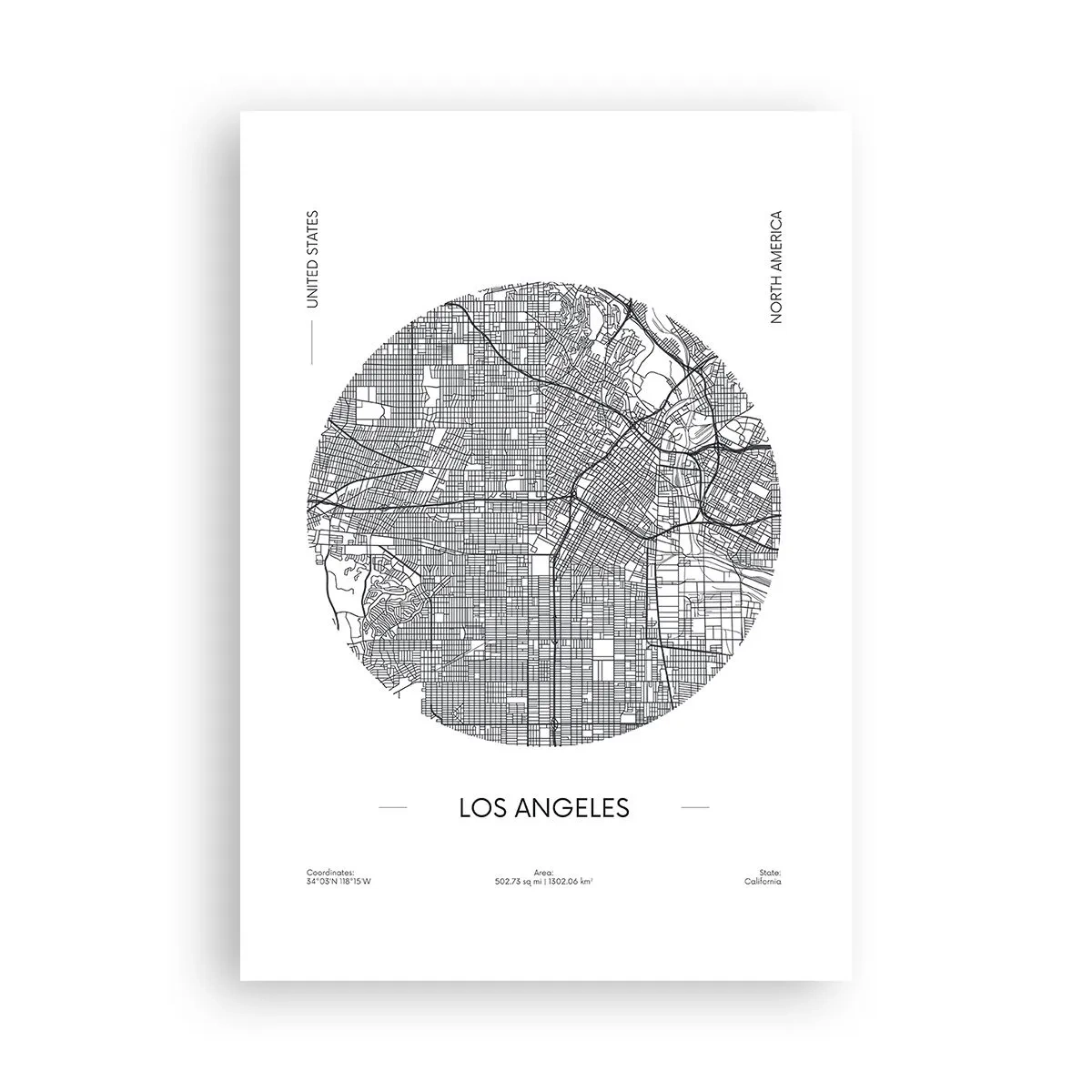 Poster - Anatomia di Los Angeles - 70x100 cm