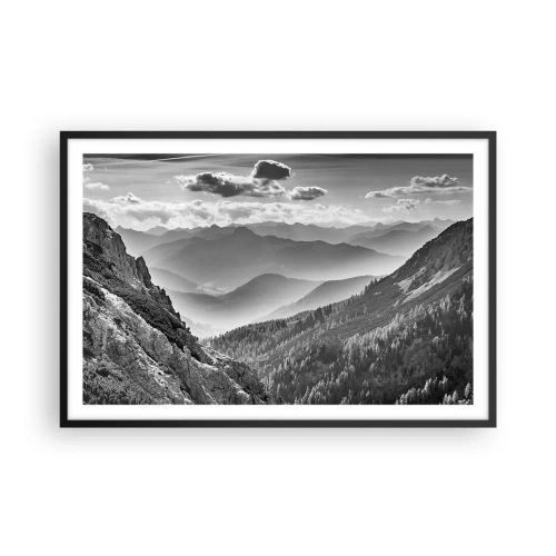 Poster in cornice nera - Fino all'orizzonte - 91x61 cm