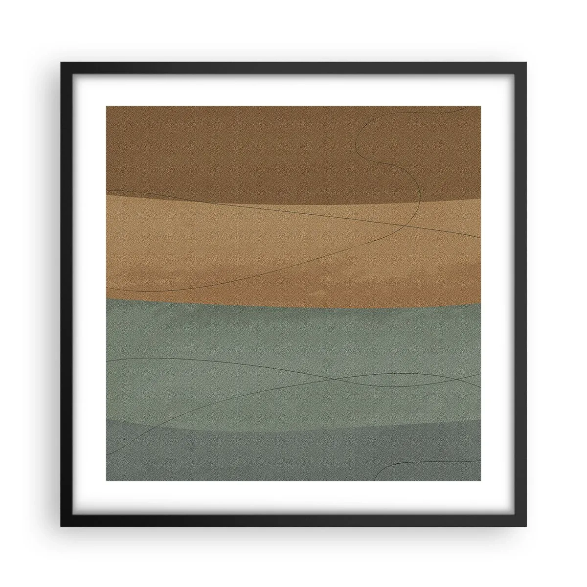 Poster in cornice nera - Composizione orizzontale - 50x50 cm