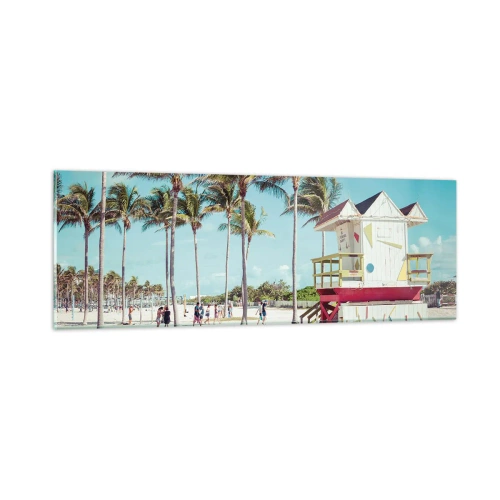 Quadro su vetro - Ti aspetta una bella giornata - 90x30 cm