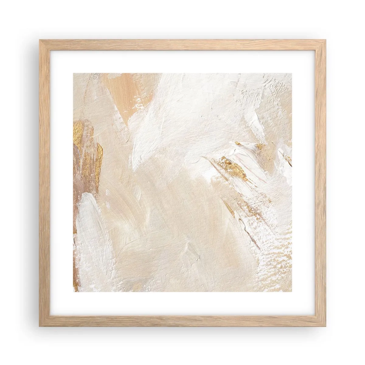 Poster in cornice rovere chiaro - Composizione pastello - 40x40 cm