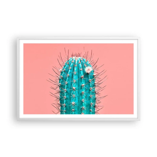 Poster in cornice bianca - Stai attento - 91x61 cm