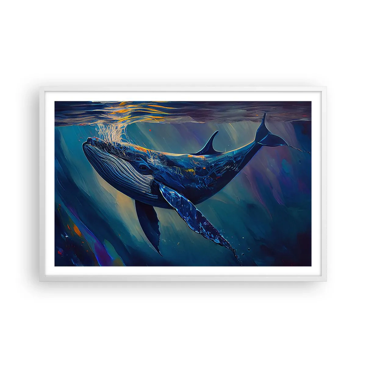 Poster in cornice bianca - Benvenuti nel mio mondo - 91x61 cm
