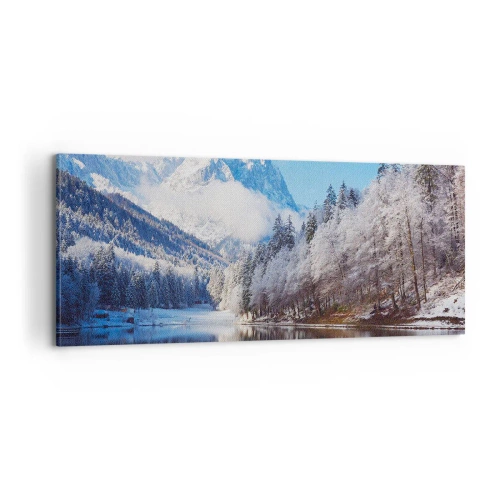 Quadro su tela - Stampe su Tela - Il custode innevato - 100x40 cm