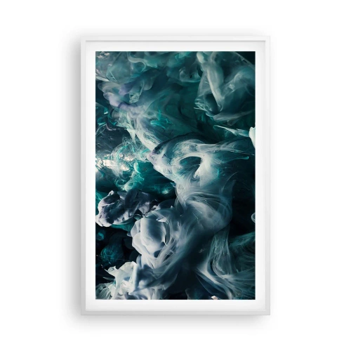 Poster in cornice bianca - Il movimento dei colori - 61x91 cm
