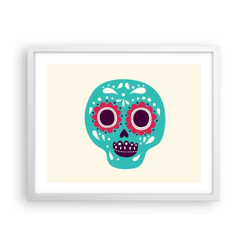 Poster in cornice bianca - Vita: un gioco fino alla morte - 50x40 cm