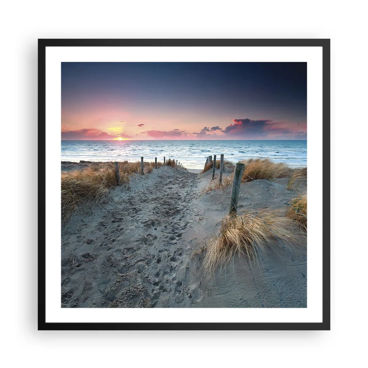 Poster in cornice nera - Hai versato un arcobaleno di luce radiosa... - 60x60 cm