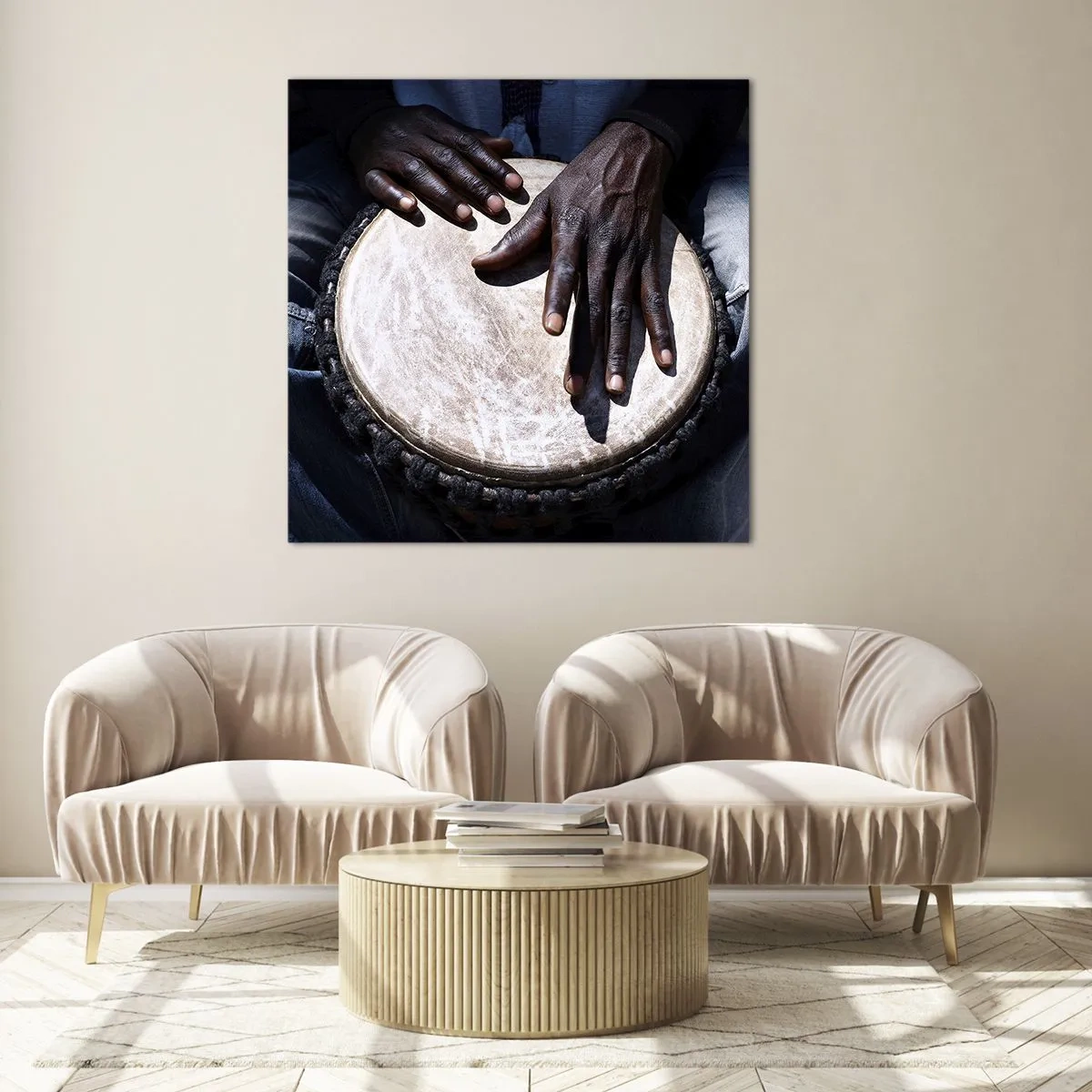 Quadro su vetro - Vivi al tuo ritmo - 50x50 cm