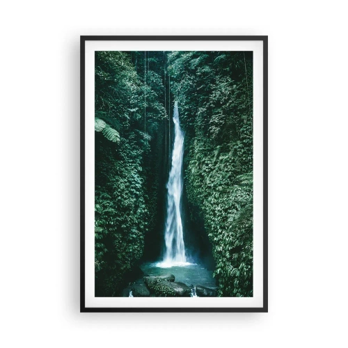 Poster in cornice nera - Terme tropicali - 61x91 cm