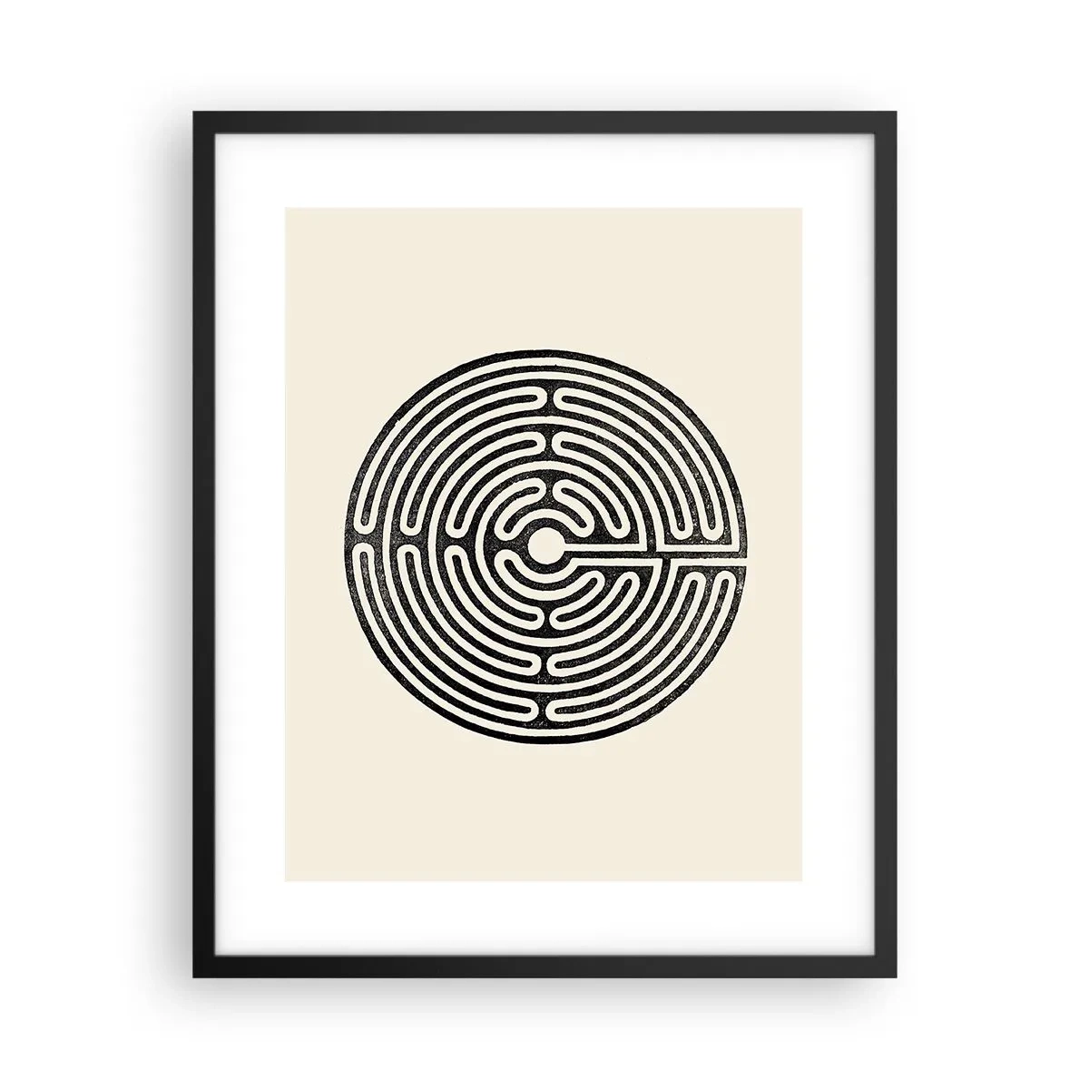 Poster in cornice nera - Ordine misterioso - 40x50 cm