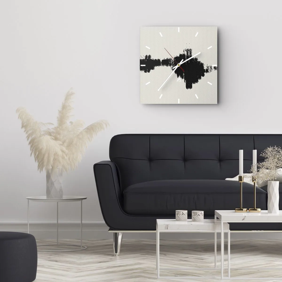 Orologio da parete - Orologio in Vetro - Le vibrazioni della fantasia - 40x40 cm